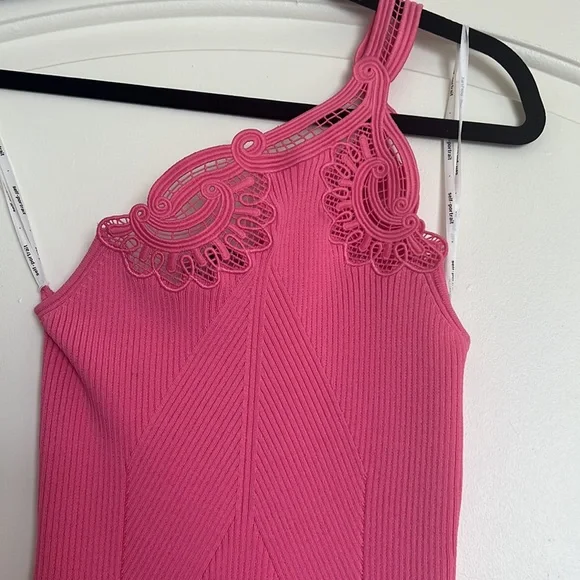 One Shoulder Ribbed Dress